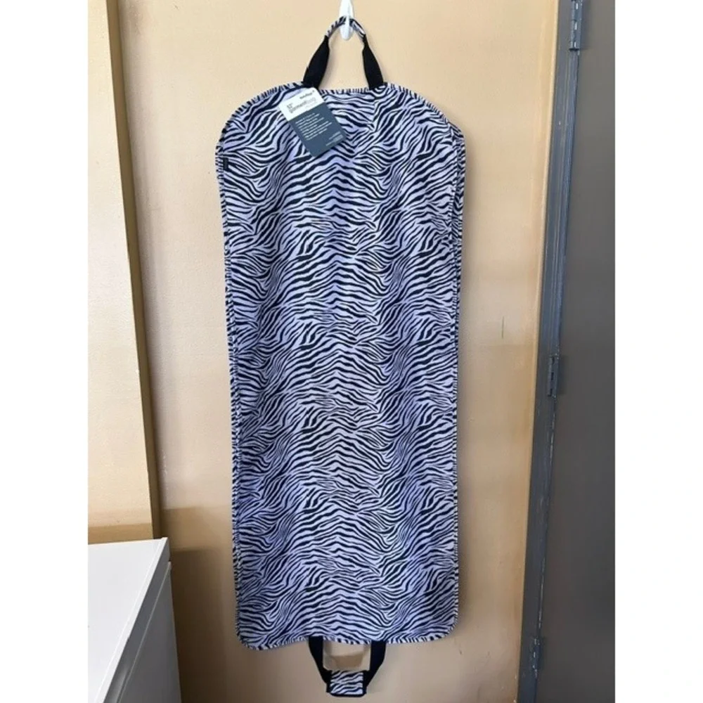 WallyBags 52 Inch Garment Bag Zebra Print Travel Suit Cover with Handles NEW